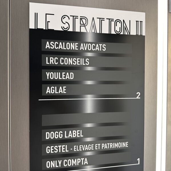 FaceB Directory ascenseur signalétique