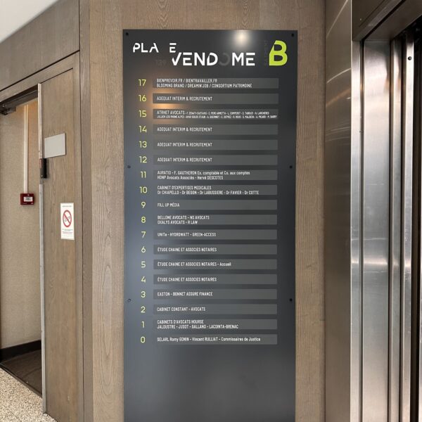 FaceB Directory hall signalétique