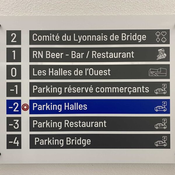 FaceB Panneau directionnel signalétique